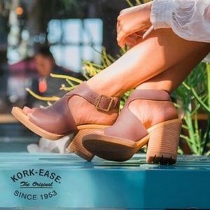 NWT Korkease Linden Heel Taupe Size 10